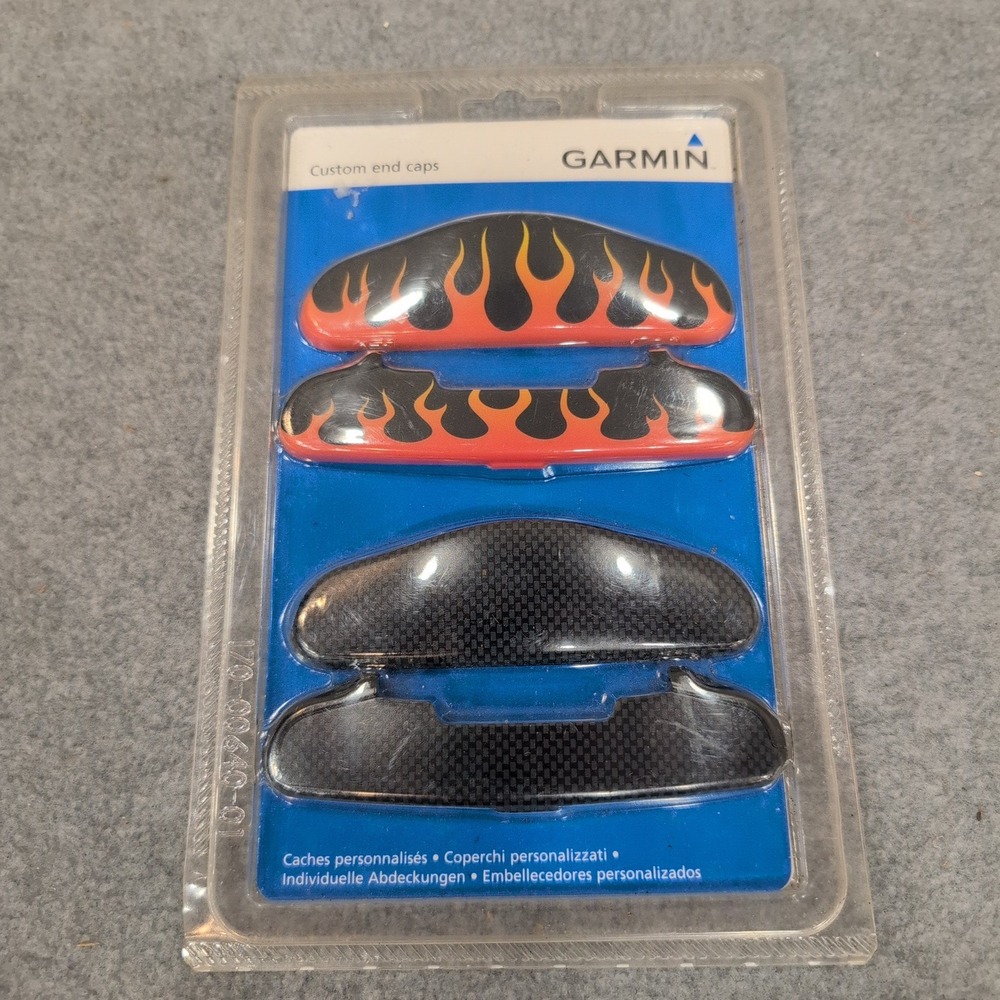 Garmin Zumo 400 450 500 550 Custom End Caps Flame Carbon‎ Fiber 010-10857-00